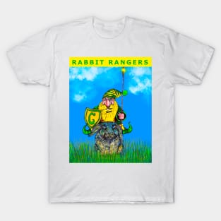 Dwarf Ranger Riding Rabbit Steed Art T-Shirt